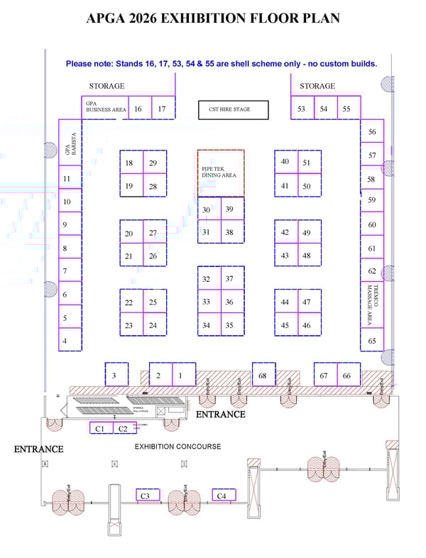 AGPA 2026 - Exhibition Floor Plan